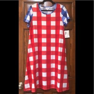 NWT LuLaRoe Jessie Dress- Front and Back Check